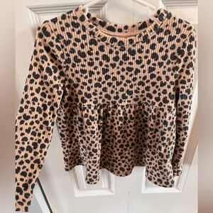 Cheetah print set shirt and pants - 3 pieces